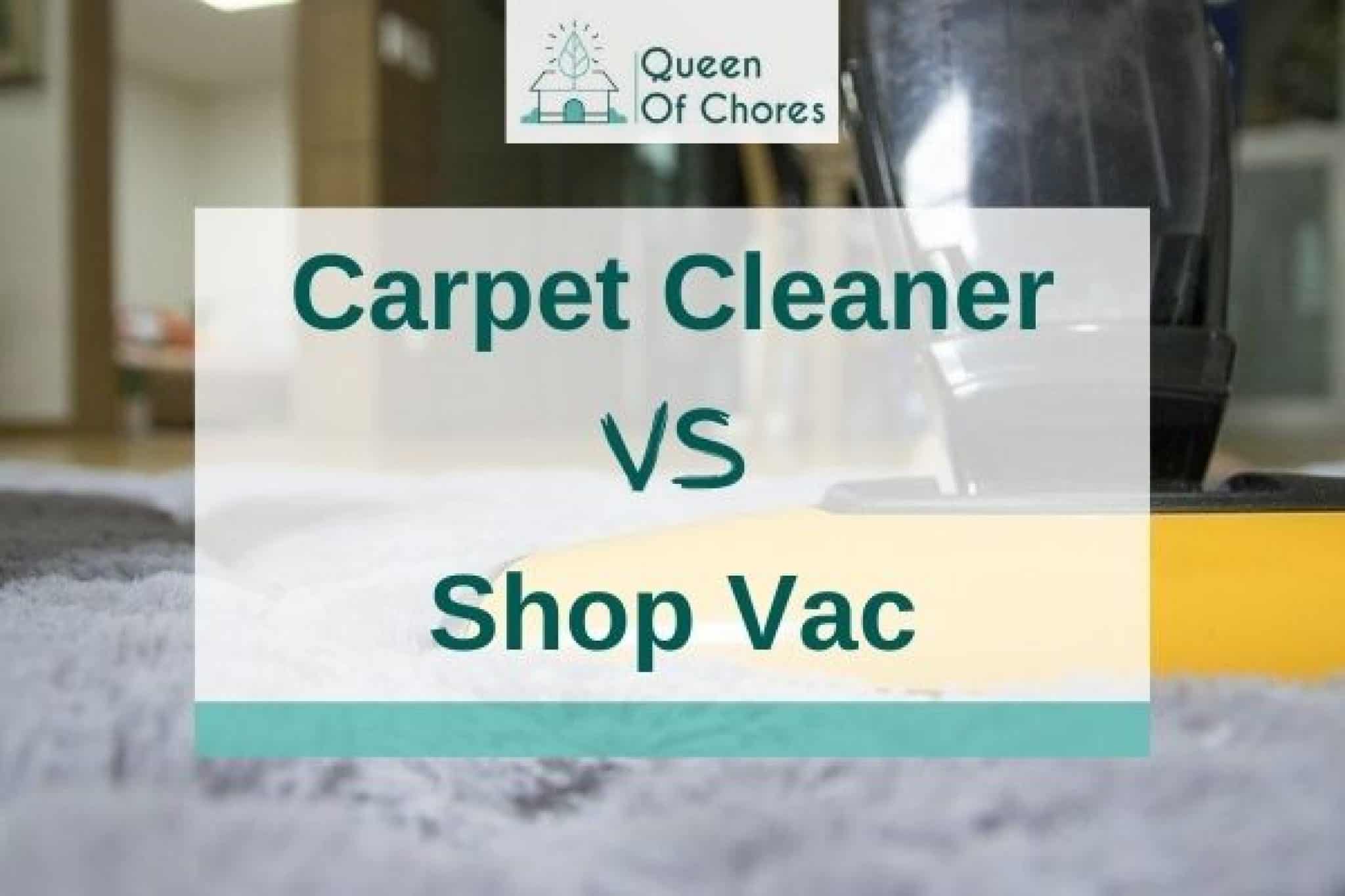 Carpet Cleaner vs Shop Vac For Carpet Cleaning? Queen of Chores