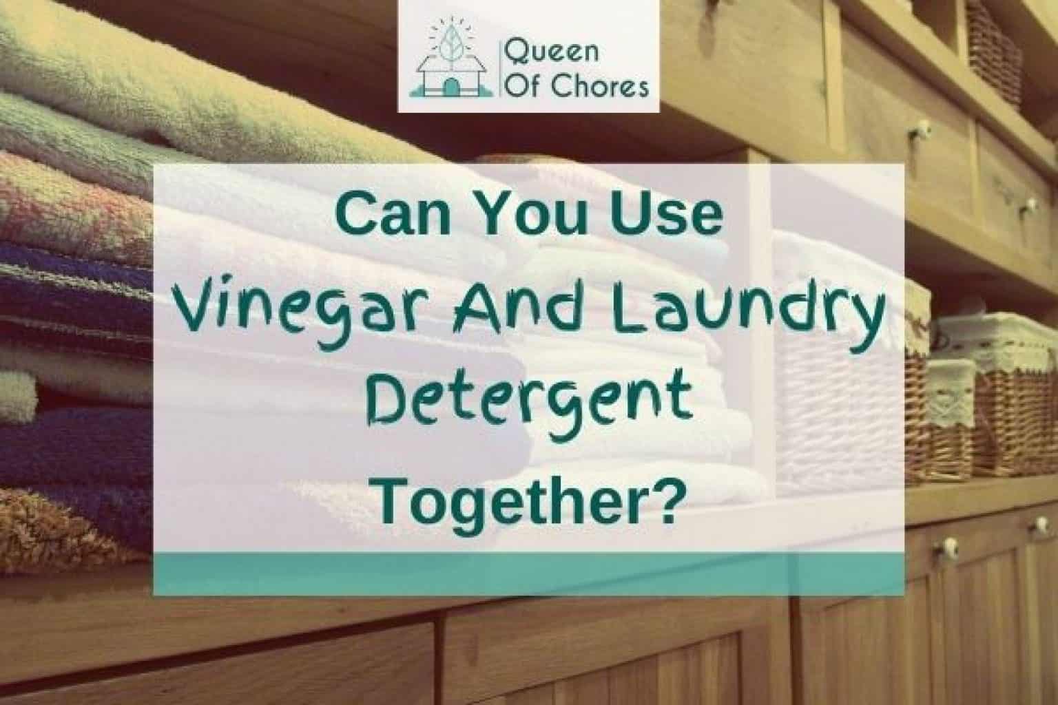 Can You Use Vinegar And Laundry Detergent Together? (Solved!) Queen of Chores
